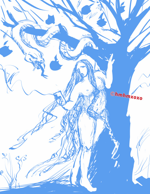 The Modern Forbidden Bite (Inktober Series) — 01 Composition & character gesture
