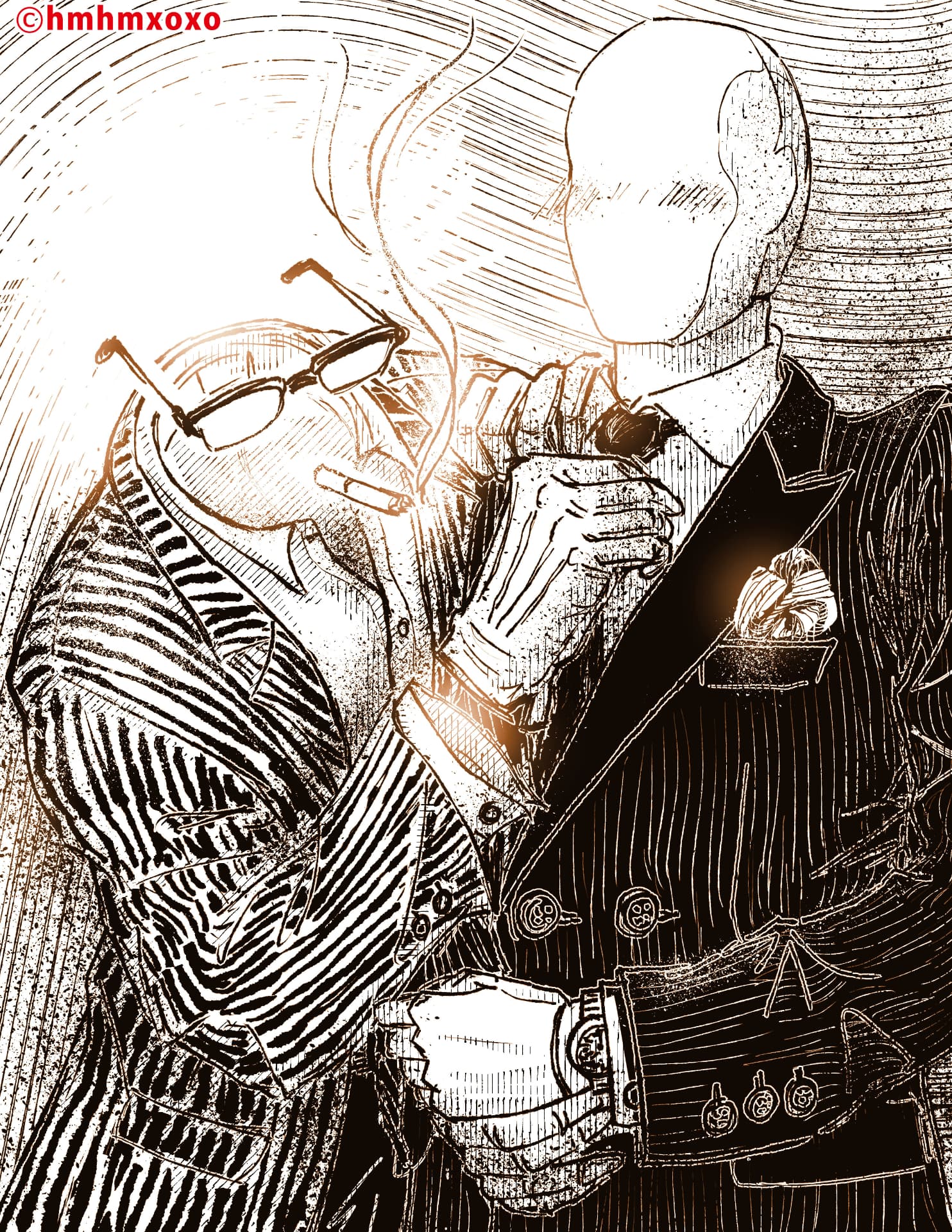 Pure Dapper Moment (Inktober Series), ink illustration